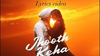 JHOOTH KEHA LYRICS VIDEO  JUSS x MIXSING NEW PUNJABI SONG 2k24 juss mixsingh newpunjabisong [upl. by Llevart]