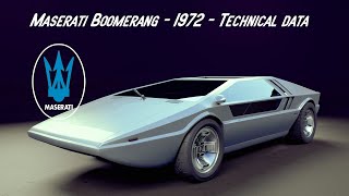 Maserati Boomerang  1972 [upl. by Siol]