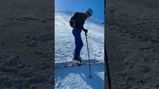 How to kick turn on a steep icy slope lyngenoutdoorcenter6310 [upl. by Burrell]