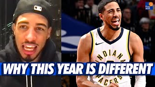 Tyrese Haliburton Reacts To The Indiana Pacers Red Hot Start 🔥 [upl. by Gnahc]