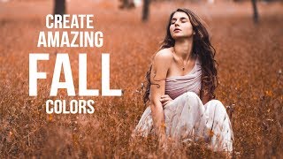 Create AMAZING Fall Colors In Lightroom   Free Preset [upl. by Bokaj]