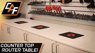 How to Build a Router Table  Add a lift to a counter top  CarAudioFabrication [upl. by Nanah]