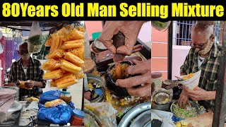 80 Years Old Man Selling Maramaralu Mixture  Bhel Snack Item Easy Chatpata Evening Snack Recipe [upl. by Akkahs]