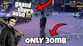 🔴GTA 3 LITE  Only 30mb  For Android Device 🔴Apk Data [upl. by Nevin583]