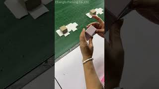 How Changfa Packaging to Make a Small Size Jewelry Boxjewelrybox packaging packagingdesign box [upl. by Yrocal]