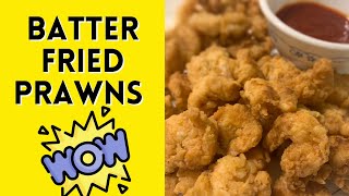 Batter Fried Prawns  Crispy Prawns  Fried Shrimp  Evening Snack Chemeen Fry  keralacooking [upl. by Wolram]