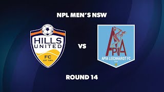 NPL Men’s NSW Round 14 Hills United FC v APIA Leichhardt FC [upl. by Finnigan334]