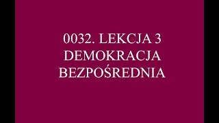 LEKCJA 3A  TEORIA PAŃSTWA  DEMOKRACJA BEZPOŚREDNIA [upl. by Amuwkuhc]