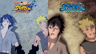 Naruto Vs Sasuke Final Boss Fight Comparison  Naruto Ninja Storm 4 Vs Naruto Storm Connections [upl. by Atoked21]