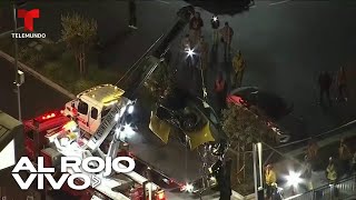 Carro termina en el agua y rescatan a dos personas con heridas en Marina del Rey [upl. by Sullivan]