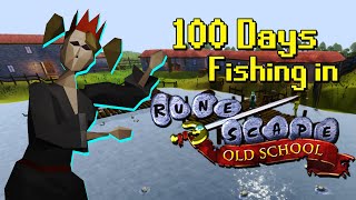 100 Days of Fishing in Old School RuneScape [upl. by Yelraf]