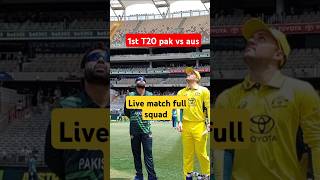 1st t20 pak vs aus 2024  pak squad for t20 series vs aus shortvideo cricket shorts [upl. by Noeled747]