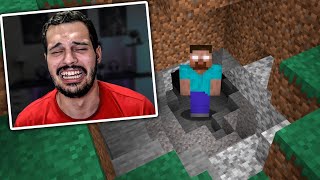 eu coloquei o Herobrine no Minecraft do meu amigo SEM ELE SABER [upl. by Aowda]