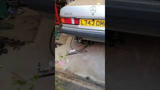 190e with M111 supercharger custom exhaust sound [upl. by Atinej604]