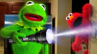 Kermit the Frog and Elmo play Hide and Seek [upl. by Aihsein566]