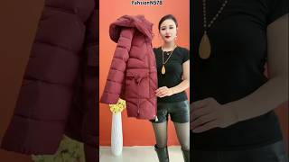 Women Jackets Woman Parka Winter Short Generation Jacket Waist New Big Pocket Leisure FashionN578 [upl. by Hamehseer743]