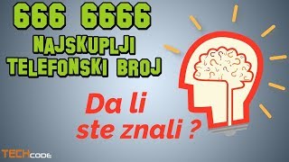 Da li ste znali 23  Najskuplji telefonski broj [upl. by Foscalina]