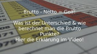 Brutto und Nettowertung beim Golf [upl. by Nyleek]