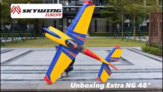 Skywing Extra NG 48“ yellowBlue Unboxing  Skywing Europe  by Maximilian Schild [upl. by Justinian]