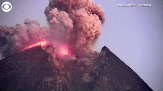 Volcano eruption caught on camera [upl. by Wyne]