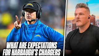 What Are The Expectations For Jim Harbaugh In His First Year As Chargers Head Coach  Pat McAfee [upl. by Knowland]