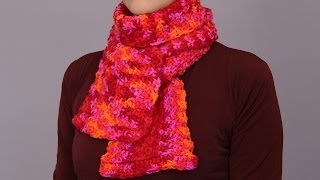 How to crochet a scarf  fast and easy way [upl. by Coppola]