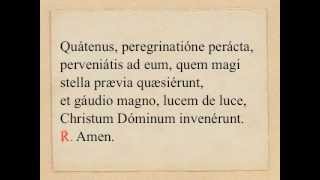 Benedictio sollemnis In Epiphania Domini [upl. by Selemas]