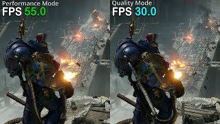 SPACE MARINE 2 PS5 Performance vs Quality Gameplay Frame Rate Comparison [upl. by Yecam]