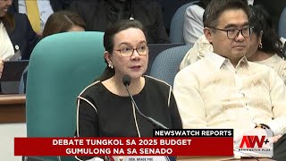 Debate sa 2025 budget gumulong na sa Senado  NewsWatch Reports [upl. by Ellenej]