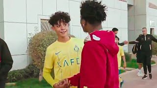 iShowSpeed Meets Ronaldos Son 🇸🇦 [upl. by Assirram449]