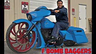 CUSTOM F BOMB BAGGERS ON 30 INCH WHEELS AMAZING [upl. by Tench305]