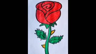 Rose Flower Art reels video [upl. by Dombrowski831]