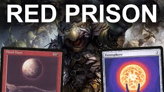 ARE YOU REDY Legacy Red Prison Stompy NOT Goblins but still Rabblemaster MTG [upl. by Assin978]