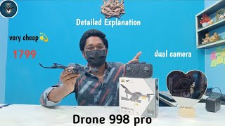 Drone 998 pro Unboxing very cheap 💫 [upl. by Troth]