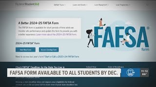 FAFSA form to be partially released in October fully by December [upl. by Gonick]