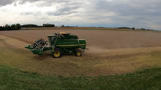 Solo John Deere Farmer  9450 Combine  Soybean Harvesting  Lenawee County  Harvest 2020  5K [upl. by Sollars768]