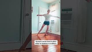 How to do a Soutenu in ballet balletfit balletbarre balletdancer [upl. by Thorrlow]