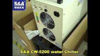 Cooling fabric laser cutter choosing water chiller CW5200 [upl. by Gearard307]