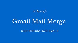 Mail Merge for Gmail with Attachments [upl. by Radbun]