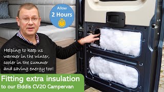 Fitting extra insulation in our Elddis CV 20 Fiat Ducato based Campervan [upl. by Attenreb]