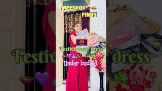 Meesho festive wear lehengas 🫶 meesho festiveseason lehenga trending ytshorts review [upl. by Norvan]