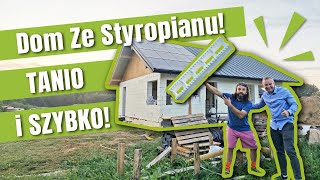 TANI Dom Ze STYROPIANU Oczyszczalnia GWC magazyn energii PV [upl. by Elockin]