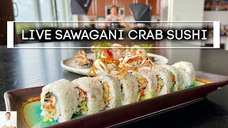 LIVE Sawagani Crab Sushi  How To Make Sushi Series [upl. by Laney]