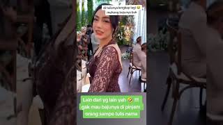 MOMEN BAJU KEBAYA CELINE DI TULIS NAMANYA DI BELAKANG beritaartis celineevangelista hiburan [upl. by Annuaerb]