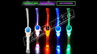 Astronaut Space Person Fibre Optic LED Ball wand [upl. by Zulaledairam]