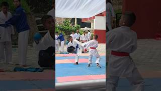 Junior karate boys spring karate reels shortvideo ytnepal [upl. by Atinihs]