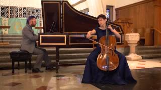 LANZETTI Sonata No 8 in e minor Mvt 3 Allegro  Juliana Soltis baroque cello  2016 [upl. by Korwun]