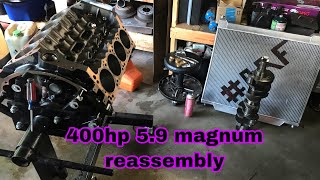 How to rebuild a V8 59L 360ci magnum engine pt1 [upl. by Soisanahta]