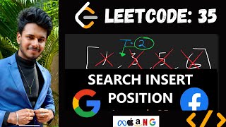 Leetcode 35  Search Insert Position  Java  Approach  Code  Binary Search [upl. by Tillford]