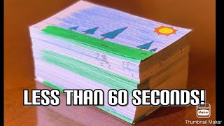 How To Make a Flip Book in less than 60 seconds For Beginners shorts [upl. by Ennaitsirk]